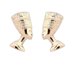 African 24k Gold Jewelry Earrings Jewelry Man's Head Design Jewelry